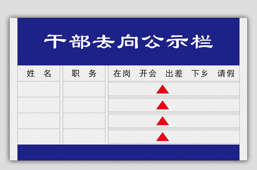 去向牌